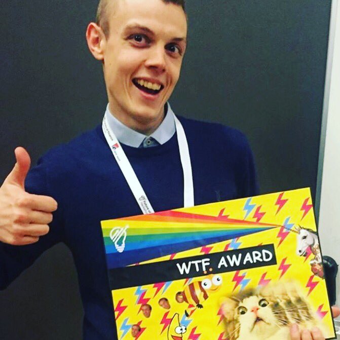 futurehacksDK's tweet image. When you&apos;ve just won the WTF award at #futureoffinance - thanks for an epic weekend