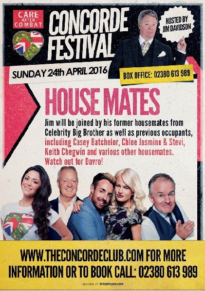 CareafterCombat's tweet photo. Join Jim Davidson at the @Concorde__Club @CHLOEJASMINEW @CaseyBatchelor @Soton_Events @BobbyDavro #cbb2014 https://t.co/7V6rZ14SWt