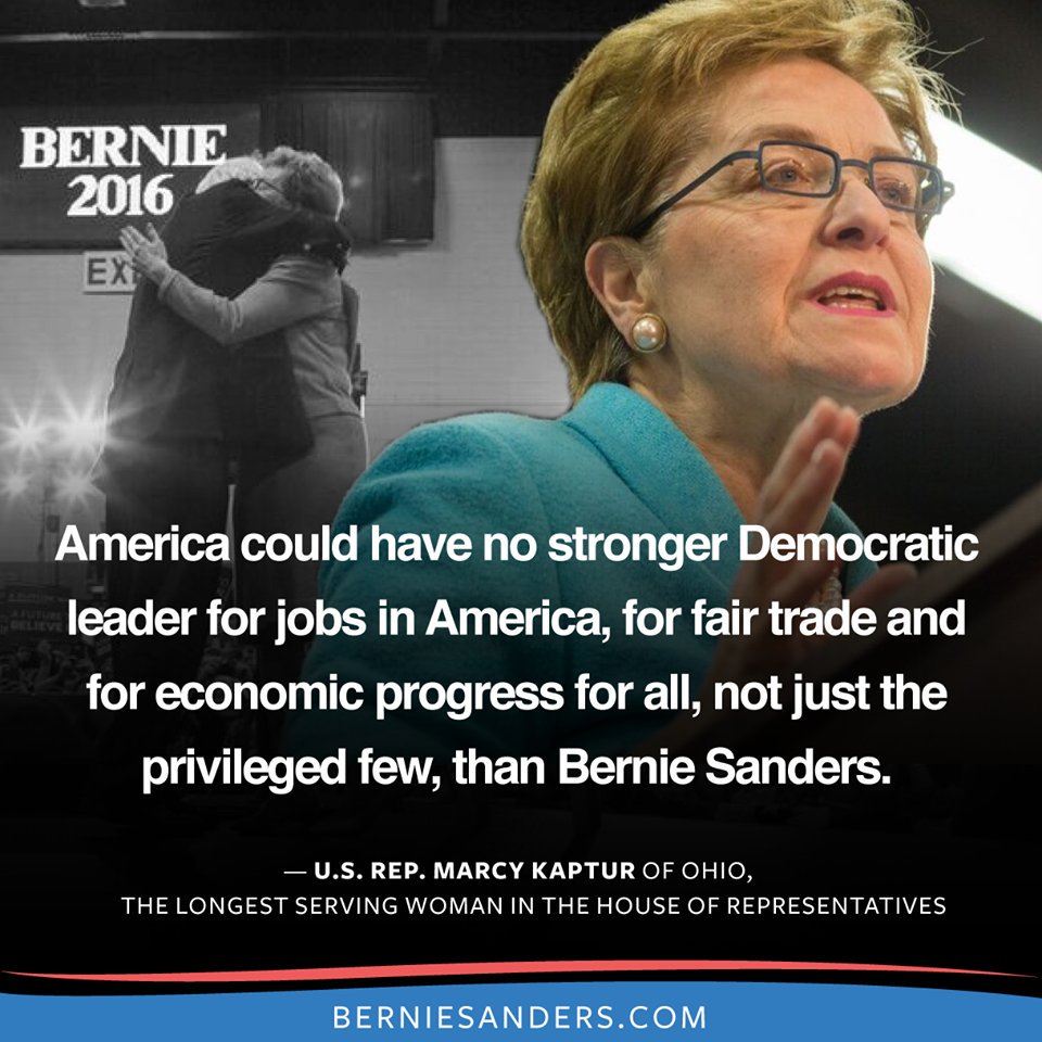4OurRevolution's tweet photo. #PrimaryBern - #GetOutTheVote for #Bernie2016 in #OHPrimary. Also vote progressives like @RepMarcyKaptur https://t.co/t3pcuJntfI