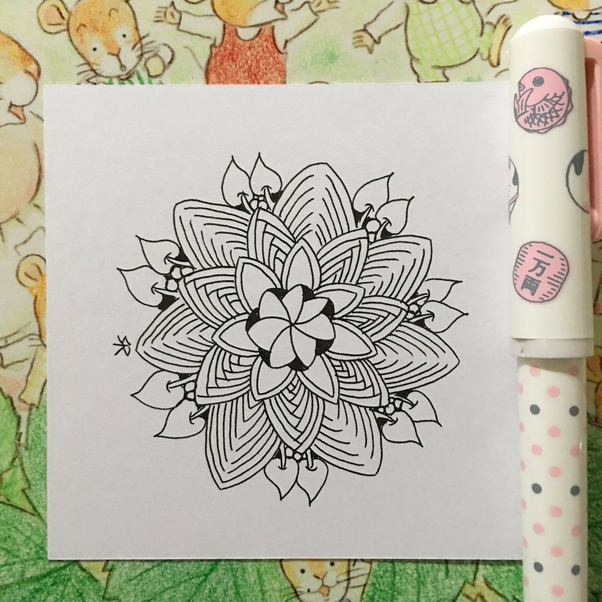 YuChenHsu's tweet photo. 2016.3.15
#Zentangle #phicops #pokeleaf #aura #365 #365in2016 #365之75 #fountainpen #fountainpenink https://t.co/kfNe355j2X