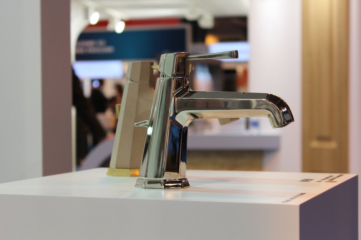 PerrinandRowe's tweet image. What did everyone think of our new Monobloc Art Deco Basin Mixer at @kbblive?