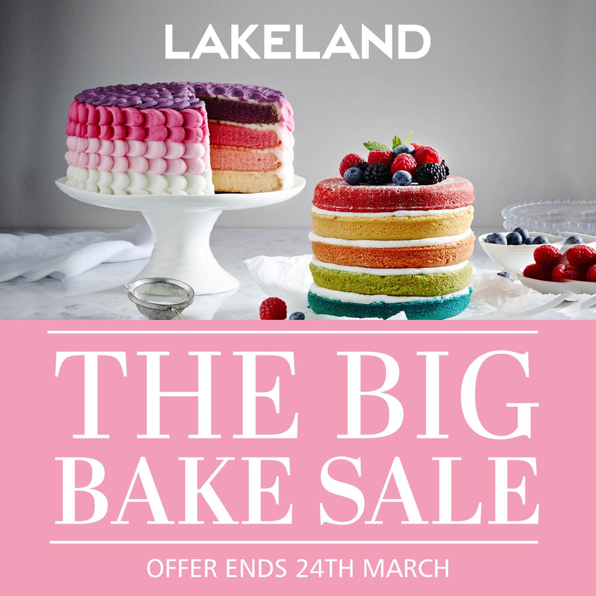 EastgateNess's tweet photo. The Big Bake Sale is on now @LakelandUK Save up to 40% off &amp; get a free gift with purchase-subject to availability. https://t.co/und6rV6OtR