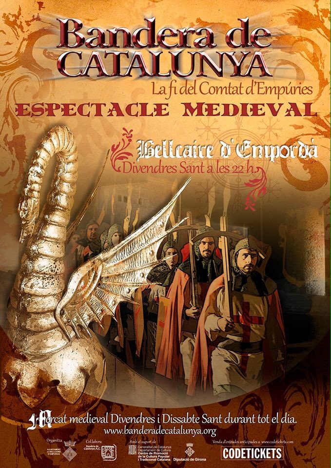 bdcatalunya's tweet photo. Entrades a la venda https://t.co/mwpicbuga8 #banderadecatalunya #EsteveAlbert #espectacleMedieval #BaixEmporda https://t.co/sxWrEOG8wi