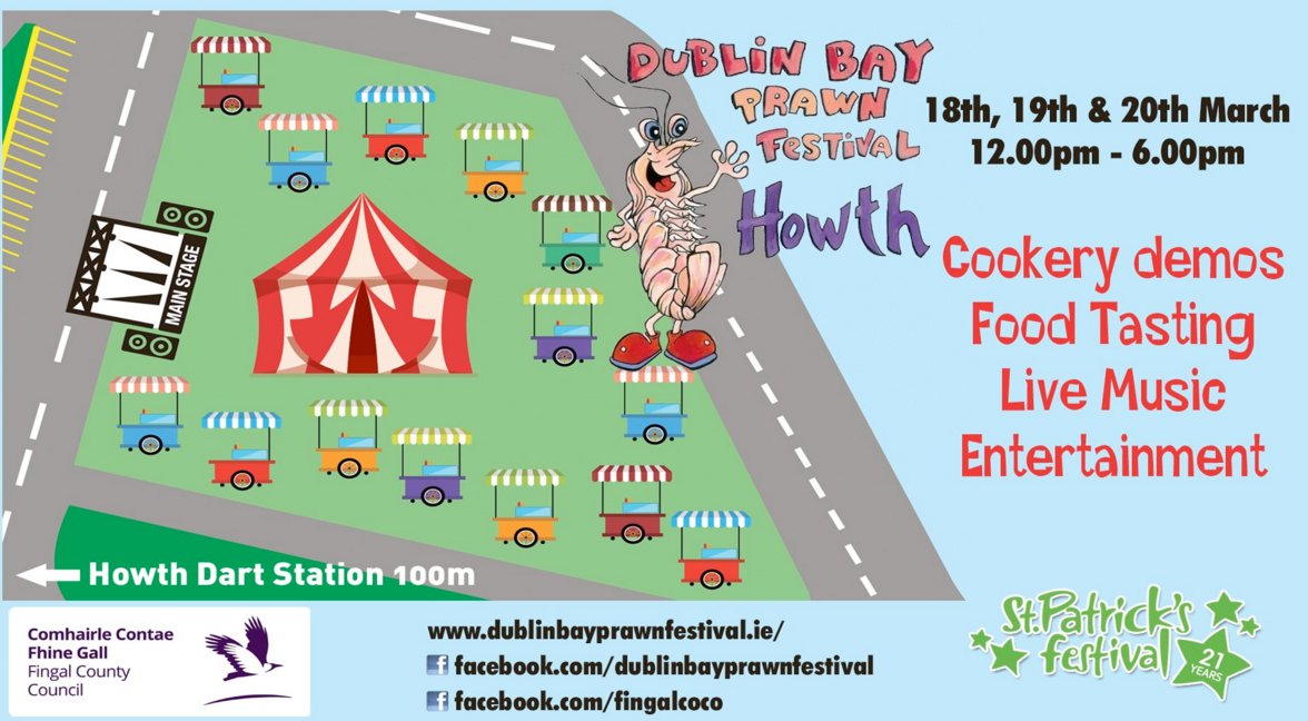 IrishRail's tweet photo. Take the DART to @DublinBayPrawnF in Howth this weekend. Just RT to be entered into a draw to win Prawn Punts! https://t.co/0wlW0J4hJS