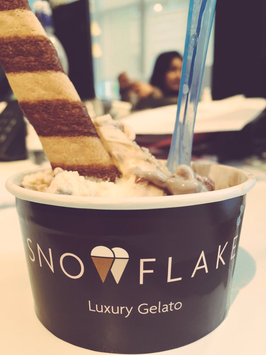 Thanks for the Gelato <a href="/snowflakegelato/">Snowflake Gelato</a>! #brainfreeze