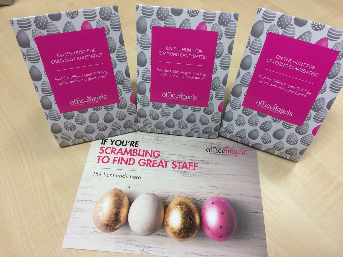 OfficeAngelsOxf's tweet photo. Are you on the hunt for cracking staff? We are delivering Easter Eggs to our clients this week. https://t.co/Wac22516qq