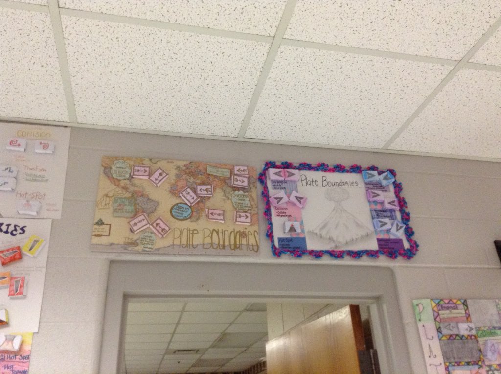 brendahoover17's tweet photo. Students rocking plate boundaries. Creative and unique. #WCHSCards #lovemyjob https://t.co/3YjFiQYC0c
