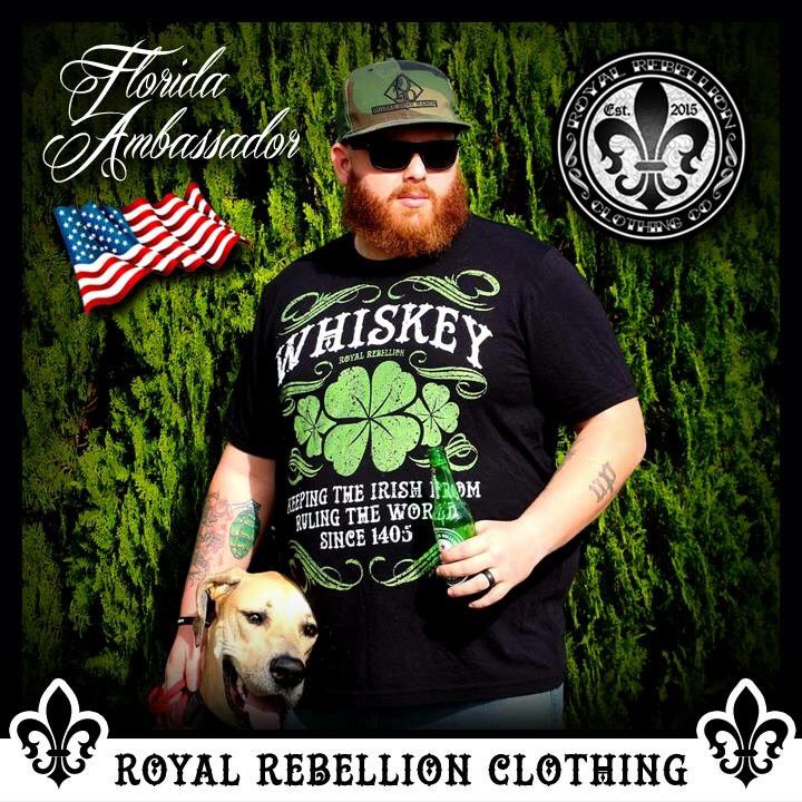 He's ready for St Patrick's day are you? Shop.royalrebellion.us #irish #whiskey #StPaddysDay