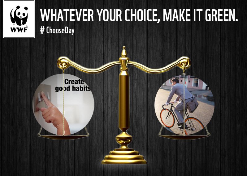 Help us shine the light on climate action this #Chooseday by keeping your options green. #EarthHourZA