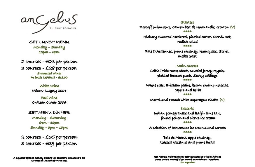 AngelusLondon's tweet photo. Treat yourself this #TastyTuesday with a #SetDinner from Angelus from only £23 per person for 2 courses or £28 for 3 https://t.co/6YuTDIh7H5