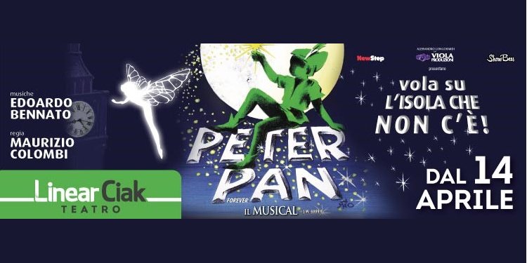 TicketOneIT's tweet photo. Lasciati conquistare da #PeterPan il musical: al #LinearCiak di Milano dal 14 aprile! https://t.co/t02QNOGRAT. https://t.co/gTGetUIE8y