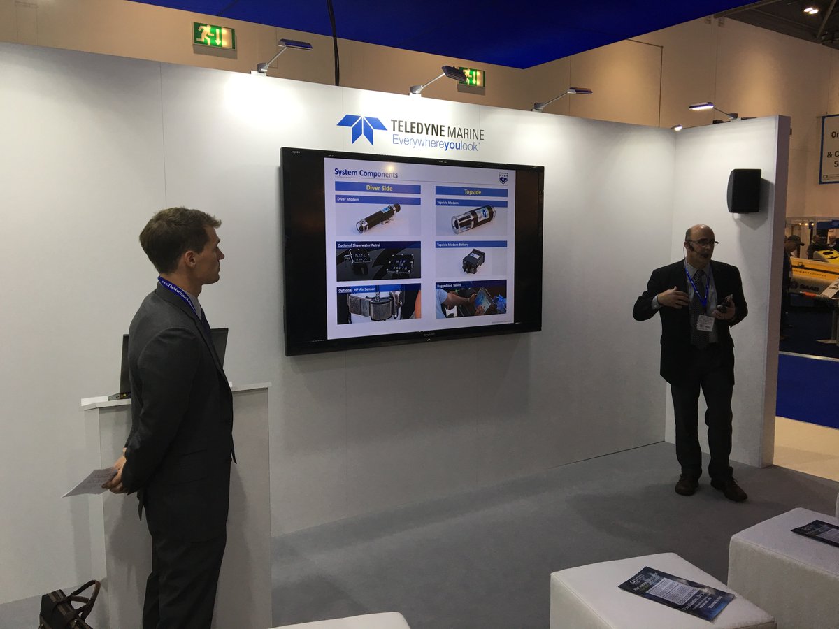 diver6usa's tweet photo. Diver6 going global at @OceanologyIntl in London.  Visit the Teledyne booth to see how we’re evolving diver safety. https://t.co/CCURbTRapF