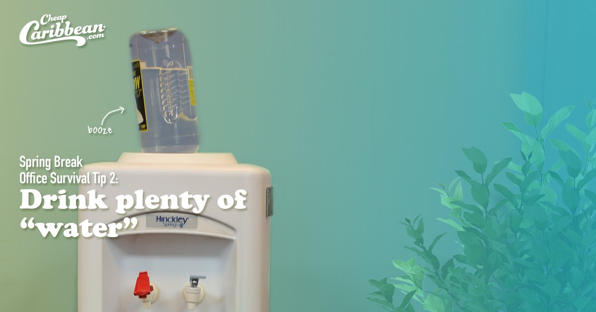 cheapcaribbean's tweet image. There's water in tequila, right? #springbreaktips