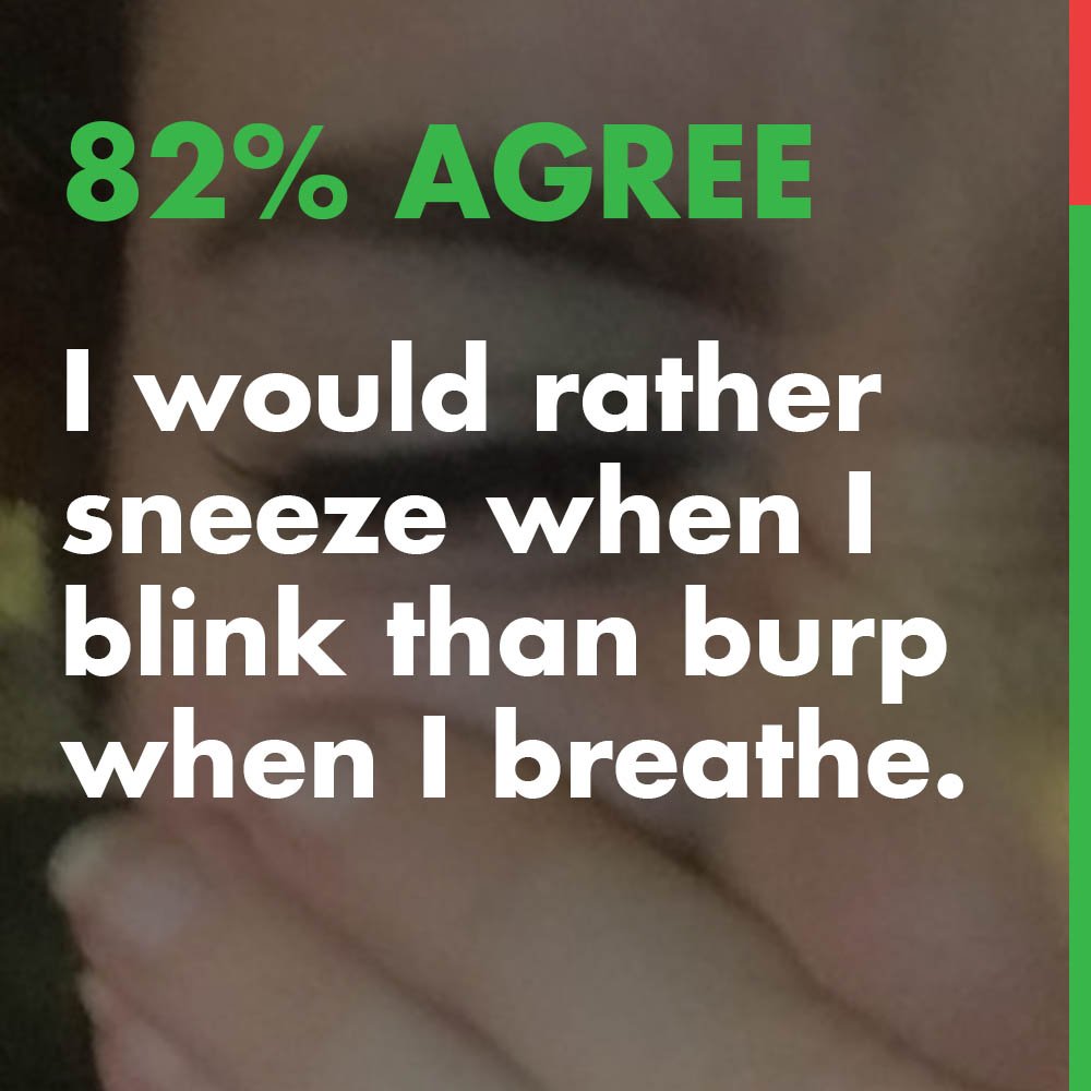 staance's tweet image. #wouldyourather staance.com/wouldyourather… #bodilyfunctions