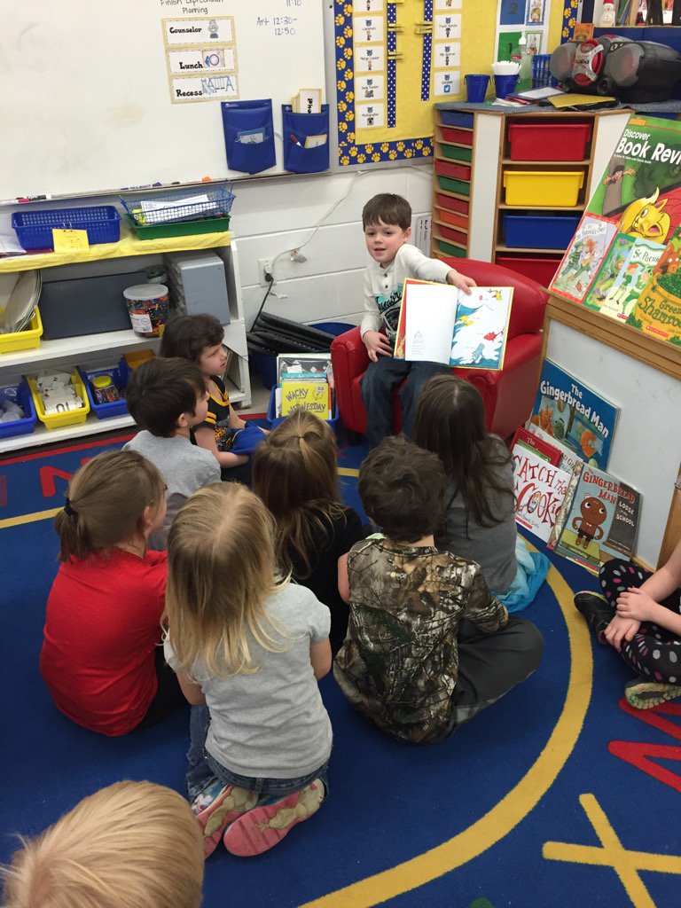 Mrs_KFisher's tweet photo. Love having our #KFkinders read to our class! Bring in your favorite book for a time to read to the class! #keyrocks https://t.co/NztTpKwPy3