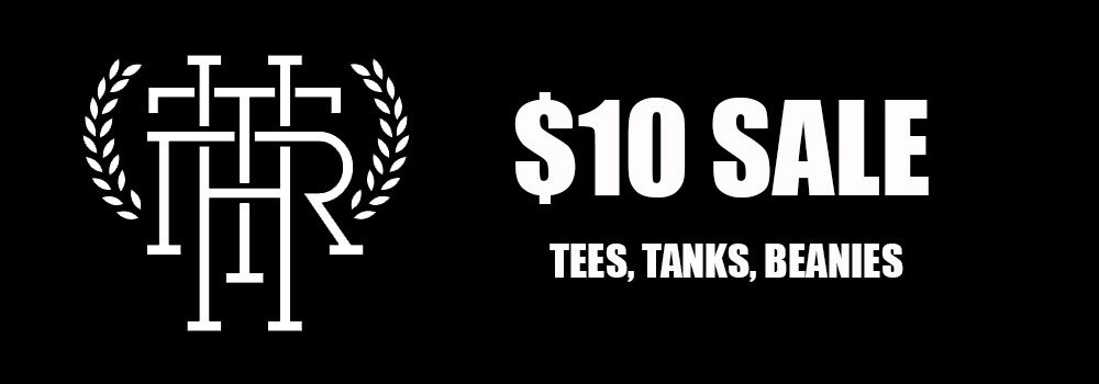 We're having our biggest sale ever! $10 tees, tanks &amp; beanies!