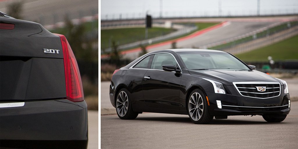The 2.0L Turbo engine in the #ATS give the stylish coupe the soul of a race car.