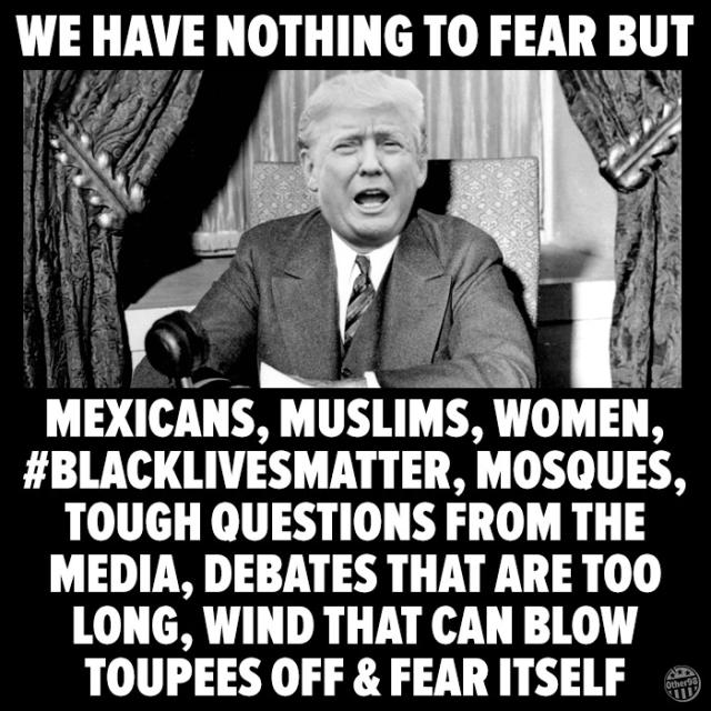 FreyRando's tweet photo. #WeHaveNothingToFear #TrumpFearsMexico #TrumpFearsIslam #TrumpFearsObamasBirthCertificate #TrumpLovesBankruptcy https://t.co/XTHgkQkCIv