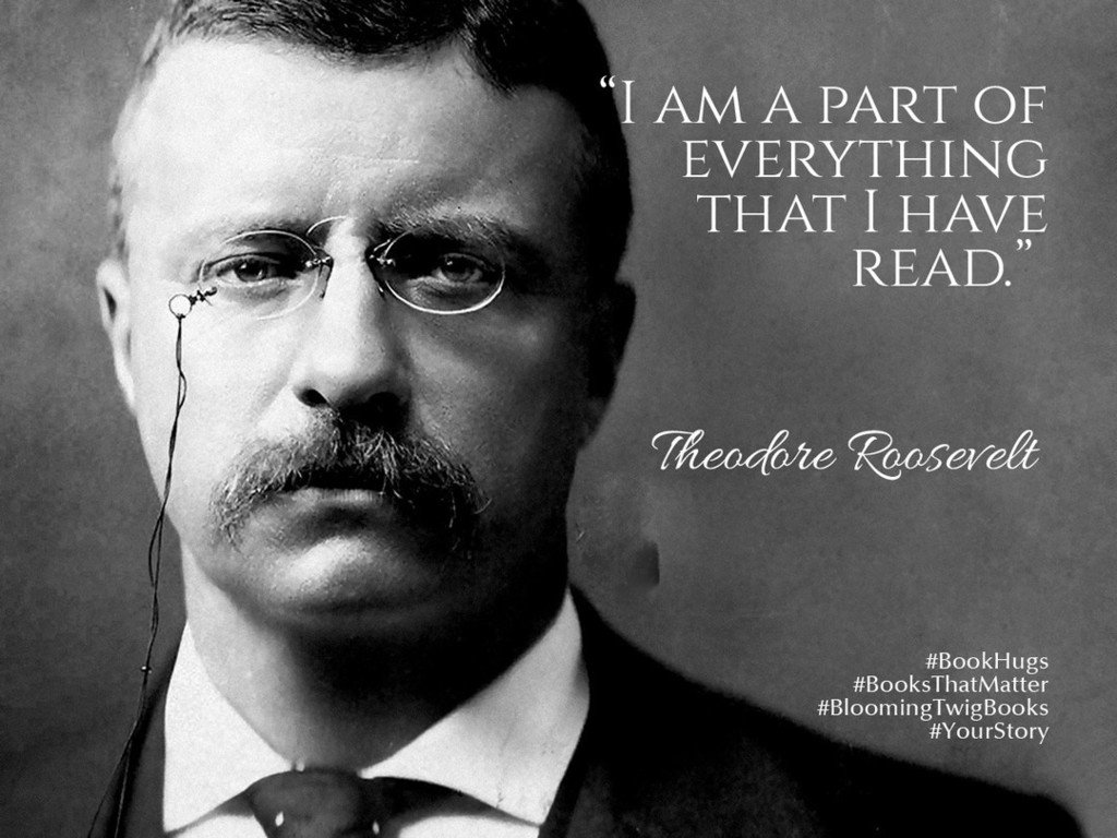 m8ttr's tweet photo. “I am a part of everything that I have read.” - Theodore Roosevelt #booksthatmatter #bookhugs #bloomingtwig #yourst… https://t.co/k1nNYzlxkx