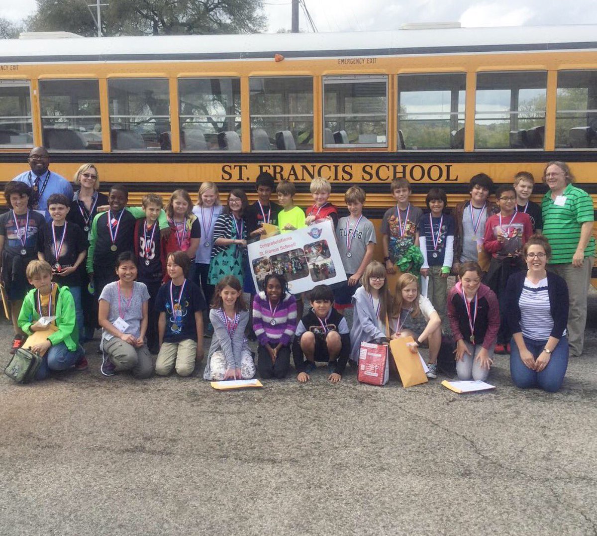 STARBASEAustin's tweet photo. Way to go #StFrancisWolves on graduation from #STARBASEAustin! #STEM https://t.co/1A4ZYdrGD0