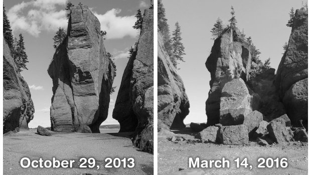 CBCNews's tweet photo. Major collapse at Hopewell Rocks changes face of famous park https://t.co/7D8JFozjwG https://t.co/g41htzXWpx