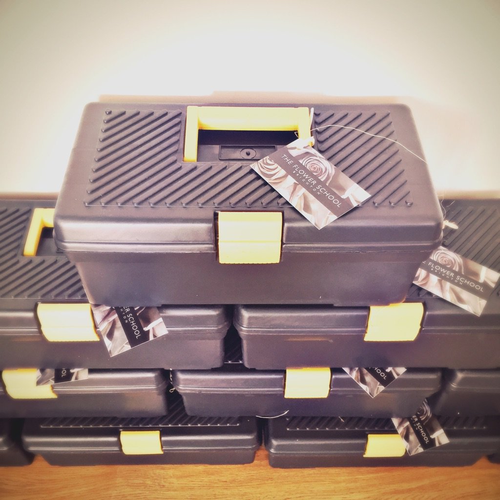 FlowerSchoolBtn's tweet photo. Toolboxes ready for our 6 Week Career Change W/shop starting tonight @cafe_rust! https://t.co/ArspHdJfWE