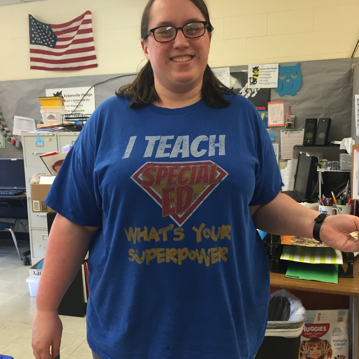 swl43062's tweet image. Right to Read week at Kirkersville Elem. Superheroes and Guest readers.