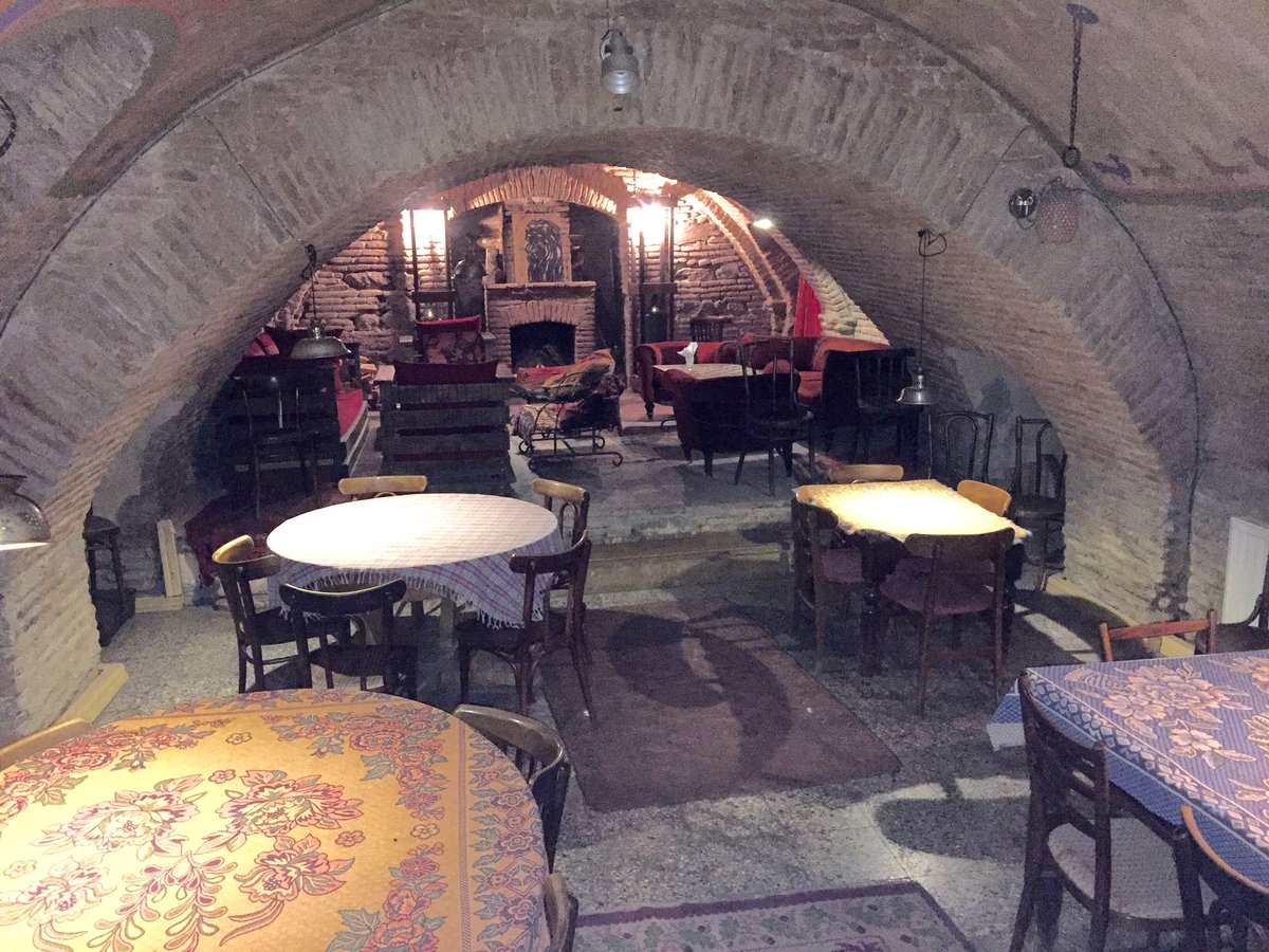 DrGrayMorales's tweet photo. Dinner at Black Tiger restaurant...old wine cellar in Tbilisi #theothergeorgia @TGC_IREX https://t.co/OFTiCmjIZa