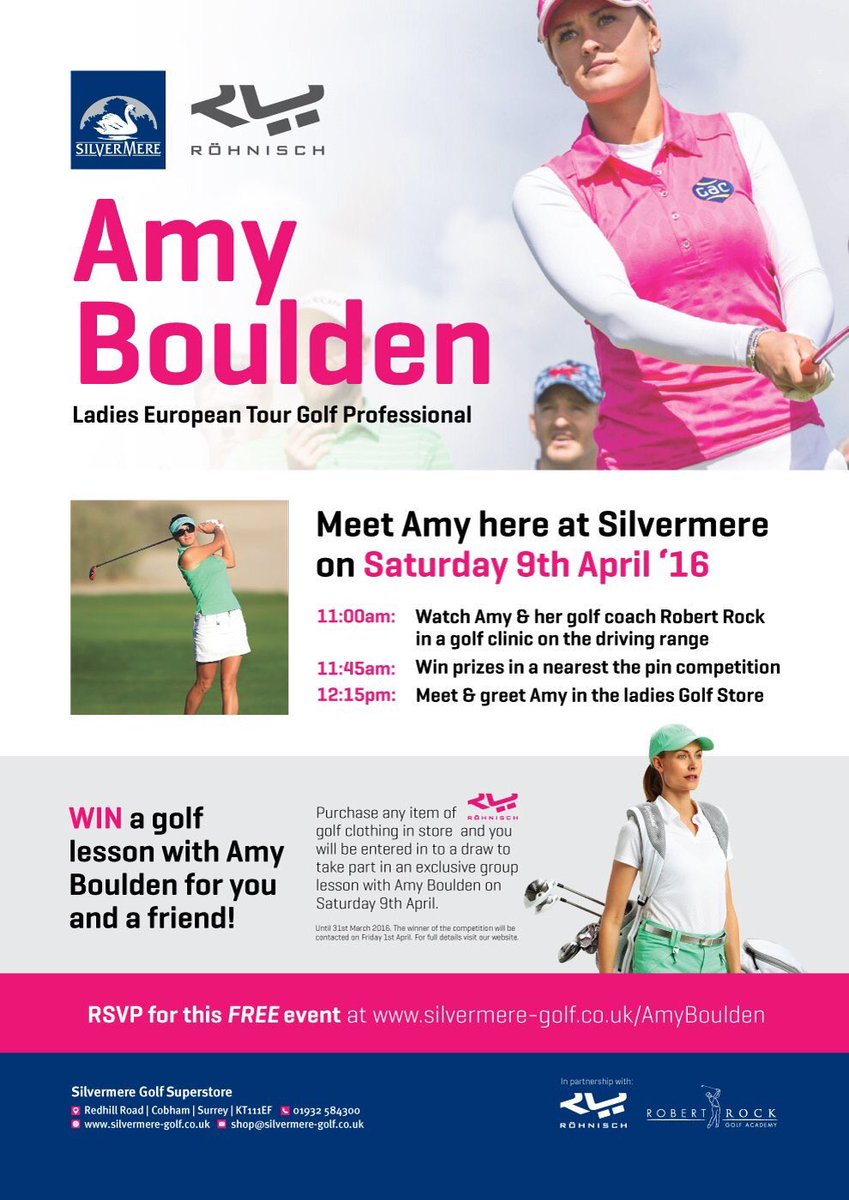 Excited for Saturday 9th April <a href="/SilvermereGC/">Silvermere Golf</a> ... Hope to see you all there, it will be a great day!! #Rohnisch