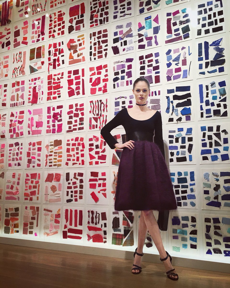 cocorocha's tweet photo. Last night with just a few of the thousands of colorful fabric swatches from @isaacmizrahi's past collections. https://t.co/aK2ogjq3MF