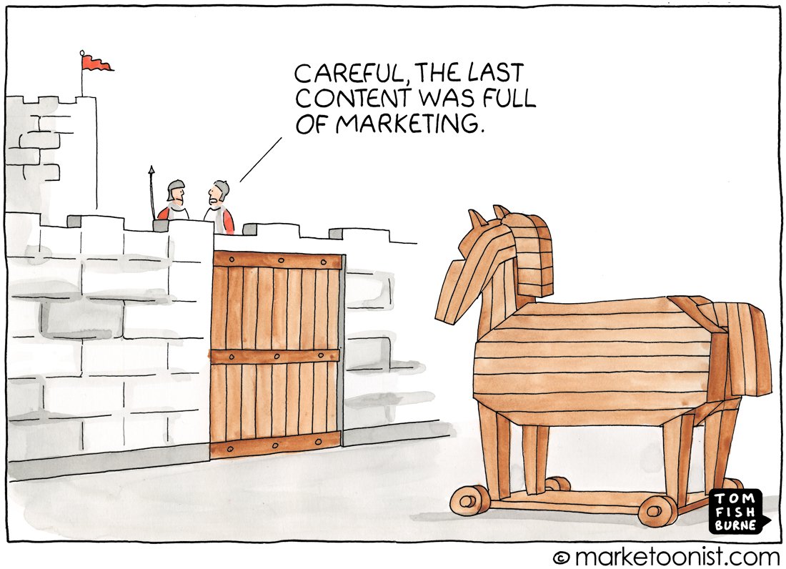 RationalComics's tweet photo. @tomfishburne making markeintg funny as always: trojan horse marketing https://t.co/G1F91nH8Sc https://t.co/8CJlXfsw2Y