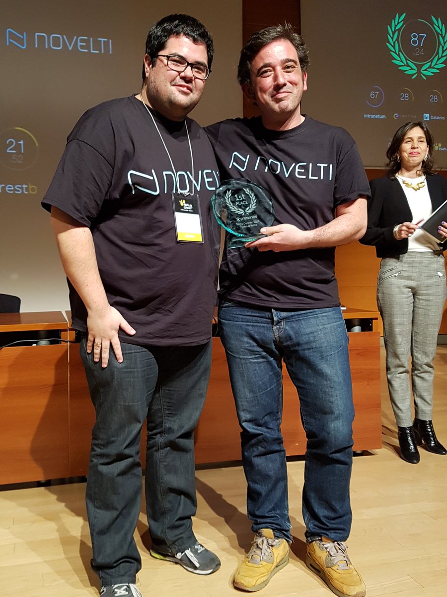 ThinkBig_open's tweet image. Y Novelti es la ganadora de la Startup Battle de @bigmlcom en el #PAPIsConnect