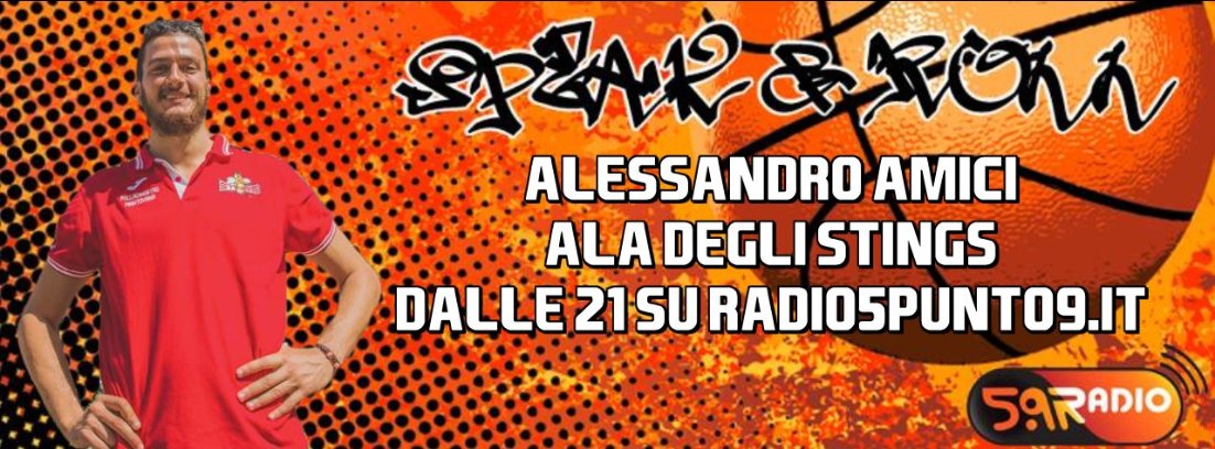 AlbertoCarmone's tweet photo. Stasera su https://t.co/na72pZlf13 dalle 21 a @SpeakRoll #genioesregolatezza Alessandro Amici della @PallacMantovana https://t.co/6wZi1NCNLR