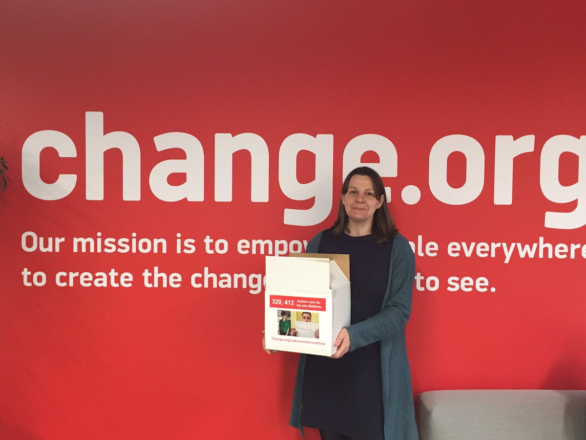 katsladden's tweet photo. Isabelle's off to deliver her petition to the department of health. 330k signed for #makeroomformatthew https://t.co/DNWuc7xmpw