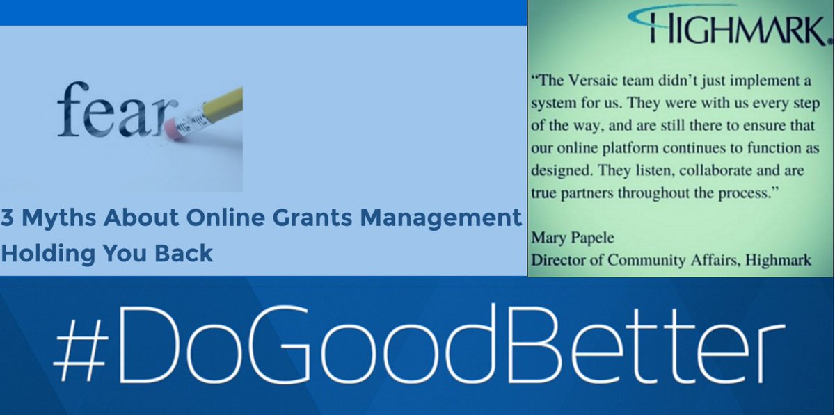 Versaic's tweet photo. No need to #fear an online system that works the way you work. #gmsystem #grants #gmn2016 https://t.co/nWc70pRbWK https://t.co/jVgtrLxtzw