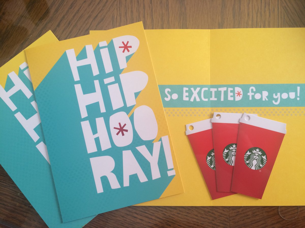ShouldaBeenLike's tweet photo. Hip-hip-HOORAY, guess what's being mailed today! #Starbucks #giftcard #giveaway #winners #FINALLY https://t.co/gTqSxa4lmQ