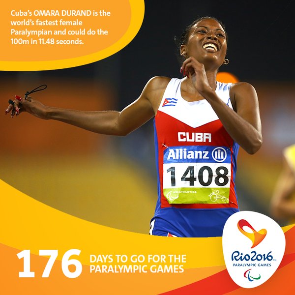 MauriceReporter's tweet photo. On n'oublie pas que Rio accueillera aussi les jeux paralympiques en septembre 2016 ! #Rio2016 #AllezLesBleus https://t.co/rZAxY6QleH