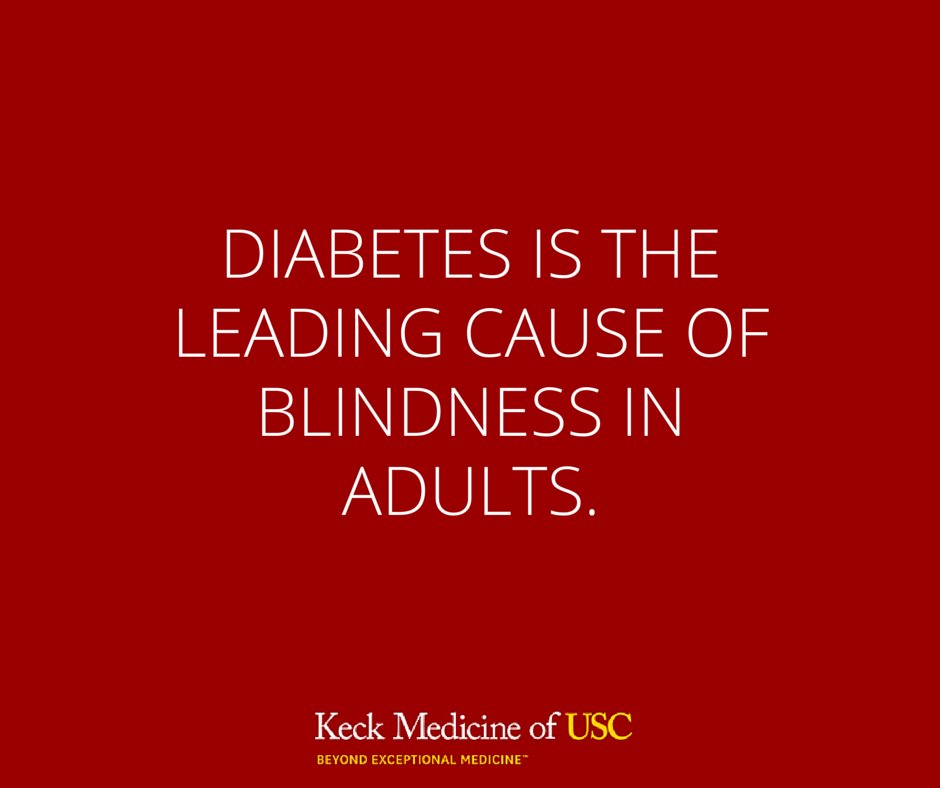 KeckMedicineUSC's tweet photo. Did you know that all forms of diabetic eye disease have the potential to cause severe vision loss? https://t.co/U7XpWcfo3p