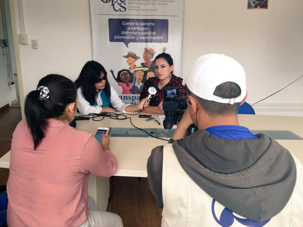 ParticipaCanar's tweet photo. Informando por #AustralTV sobre los procesos de #RendiciónDeCuentas que monitorea el @CPCCS @RaquelCPCCS https://t.co/z3V512dTYY