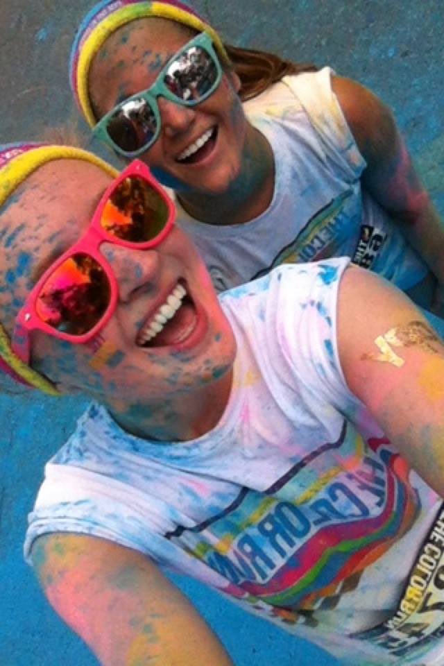 NicoleWallerick's tweet photo. Happy birthday @BaileyElbers ! Hope your bday is as colorful as our color run was 😉😂 love you so much! ❤️😘 https://t.co/U1Ebxor6kJ