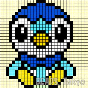 Beadstokyo ポケモン ポッチャマのアイロンビーズ図案 簡単につくれる図案がダウンロード可能 無料 T Co 4bhgcyp4qg T Co Yicn3ukqud Twitter