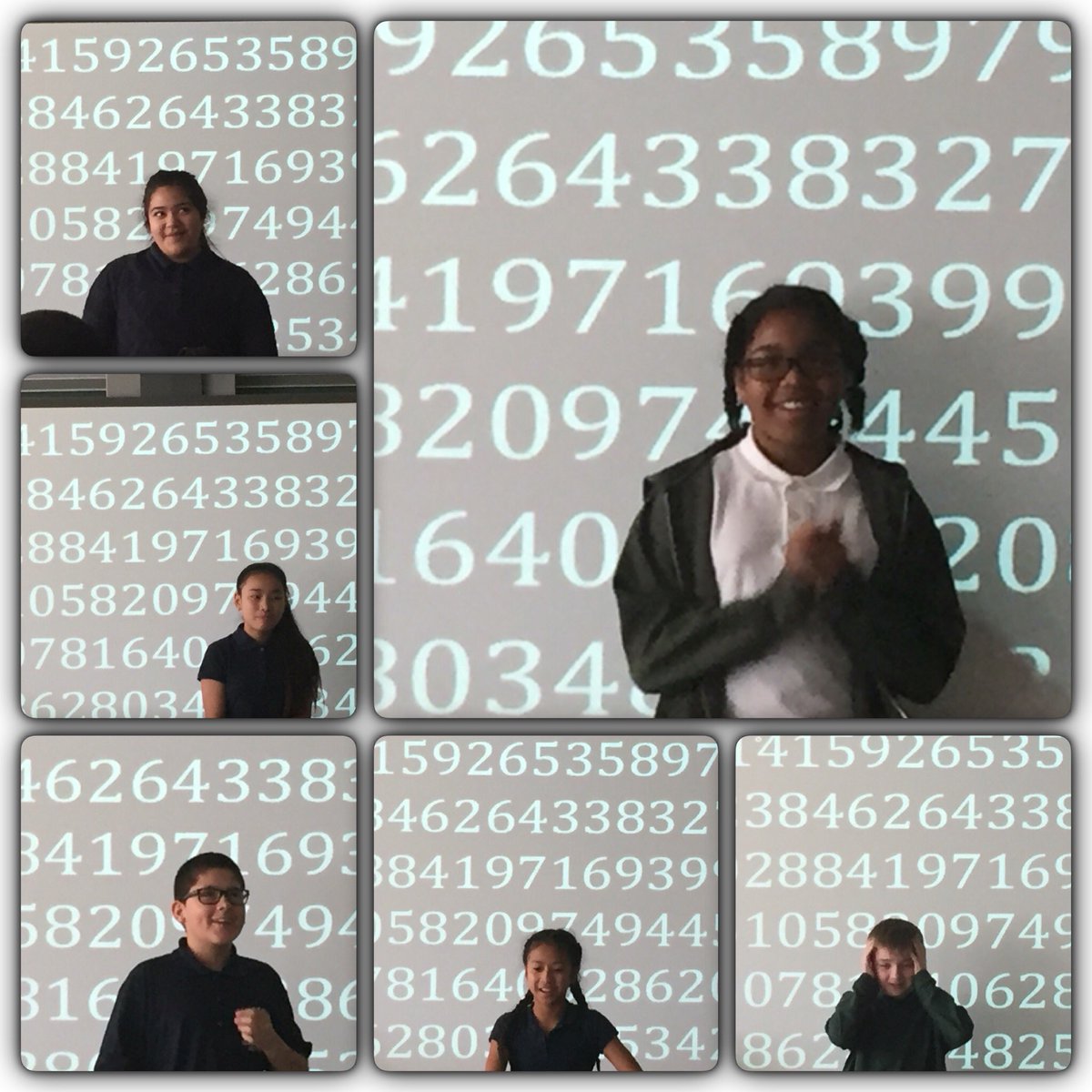 MrsLyon_'s tweet image. Students in 313 celebrated Pi Day by attempting to memorize the first 100 digits of Pi! #PiDay2016