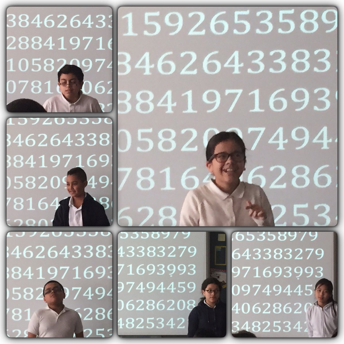 MrsLyon_'s tweet image. Students in 313 celebrated Pi Day by attempting to memorize the first 100 digits of Pi! #PiDay2016