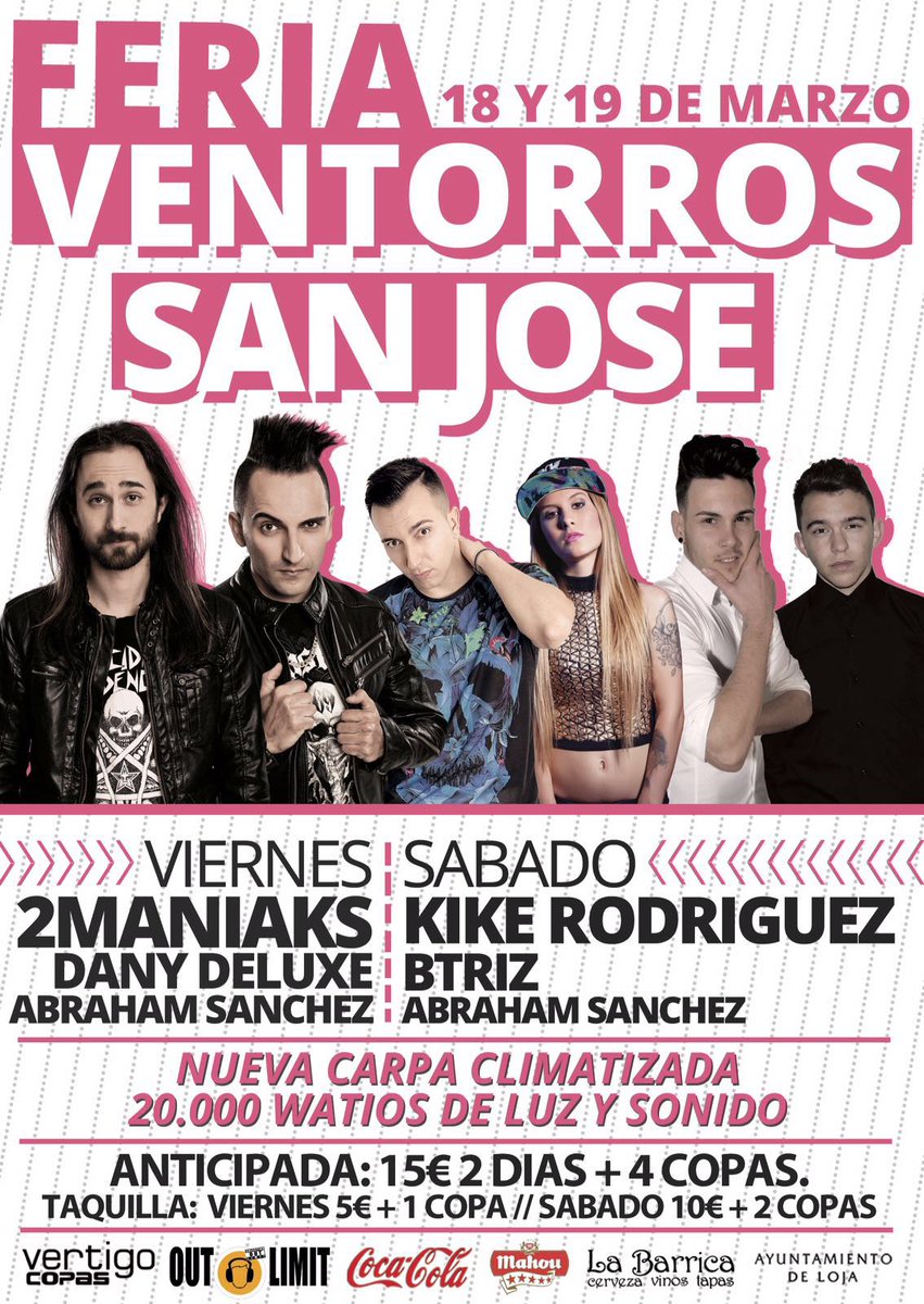 pubvertigocopas's tweet photo. Falta poco para esta feria no te quedes sin tu entrada anticipada!! #areyouready??@pubvertigocopas @abrahamsaanchez https://t.co/VWBrsPbUoh