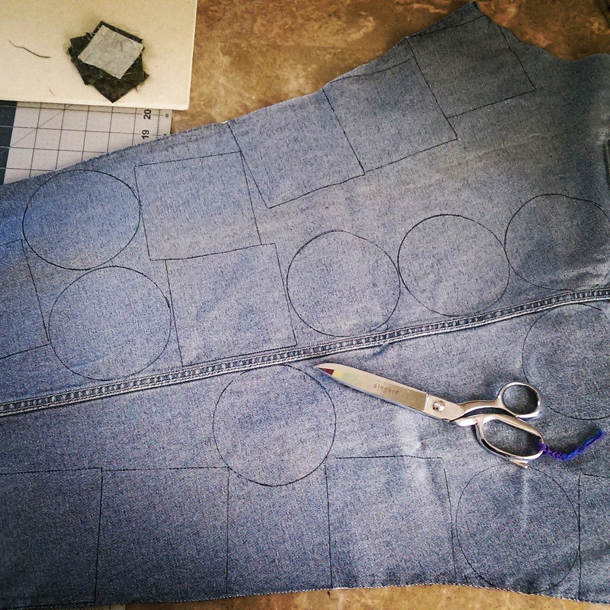 CraftinessIsKey's tweet photo. Cutting out coaster backs for @TockCustom 's #Creataway! https://t.co/gumxYFirxa