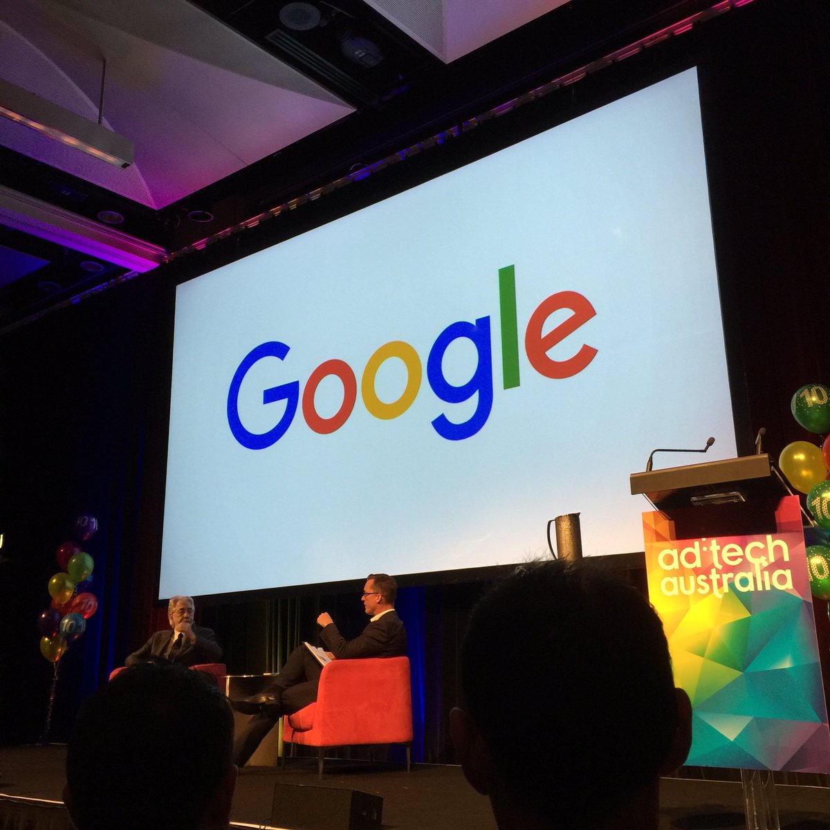 ashleekatebeck's tweet photo. "Inspire others" @richardgingras from google finishes his speech. @adtechANZ #adtechANZ #google #RichardGingras https://t.co/EayVrw8LnN