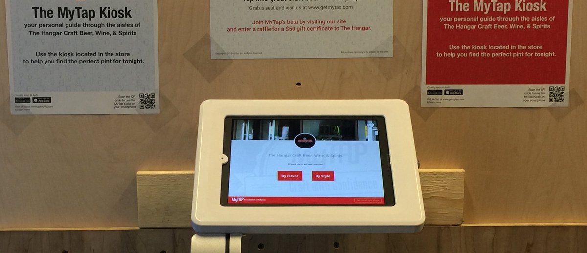 HangarABQ's tweet photo. Have trouble picking what to drink? Try our MyTAP kiosk for suggestions and info on our in store selection! #MyTAP https://t.co/DIHVD15ZOK