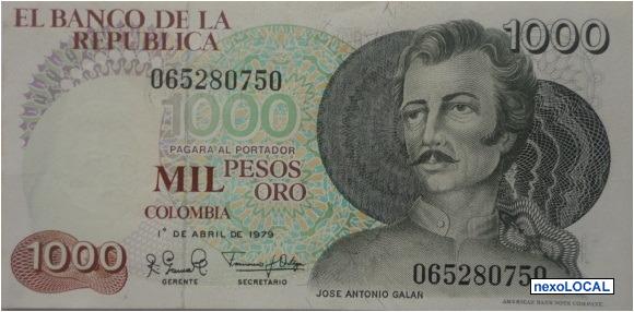 DeepSageApp's tweet photo. JoséAntonioGalán,perpetuado en el billete de mil pesos emitido en la década de 1980(billete de mayor denominación) https://t.co/S51GtkckYO
