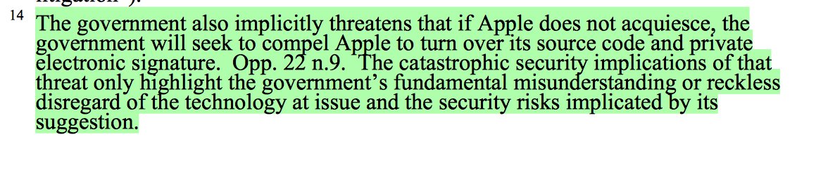 JennaMC_Laugh's tweet image. Apple&apos;s response to thinly veiled DOJ threat that it will seize its source code/signature: ohnoyoudidn&apos;t