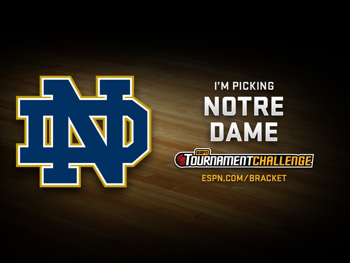 I picked Notre Dame to cut down the nets. Fill out your bracket at espn.com/bracket
